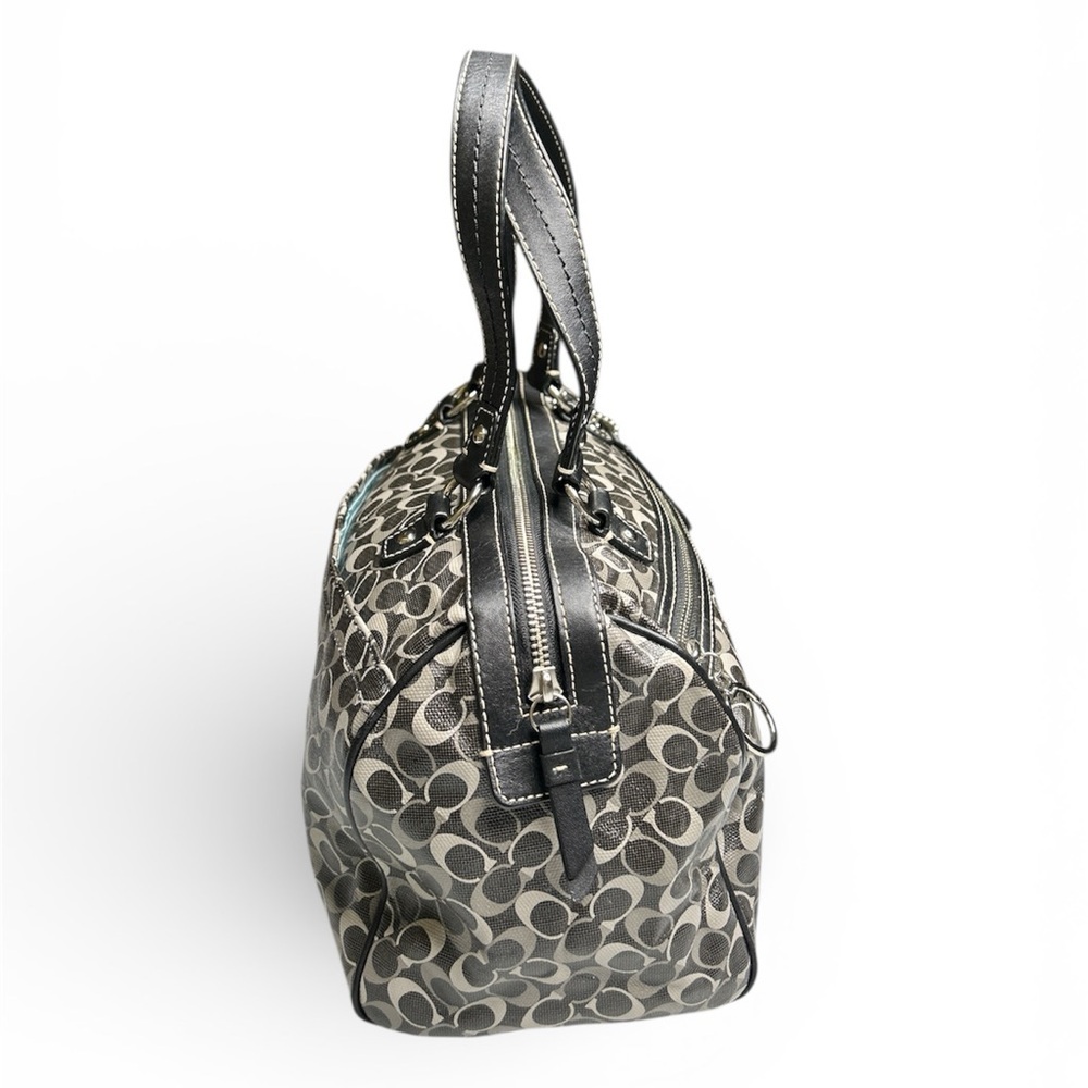 Coach Signature Coated Canvas and Leather Chelsea Satchel - Picture 3 of 16